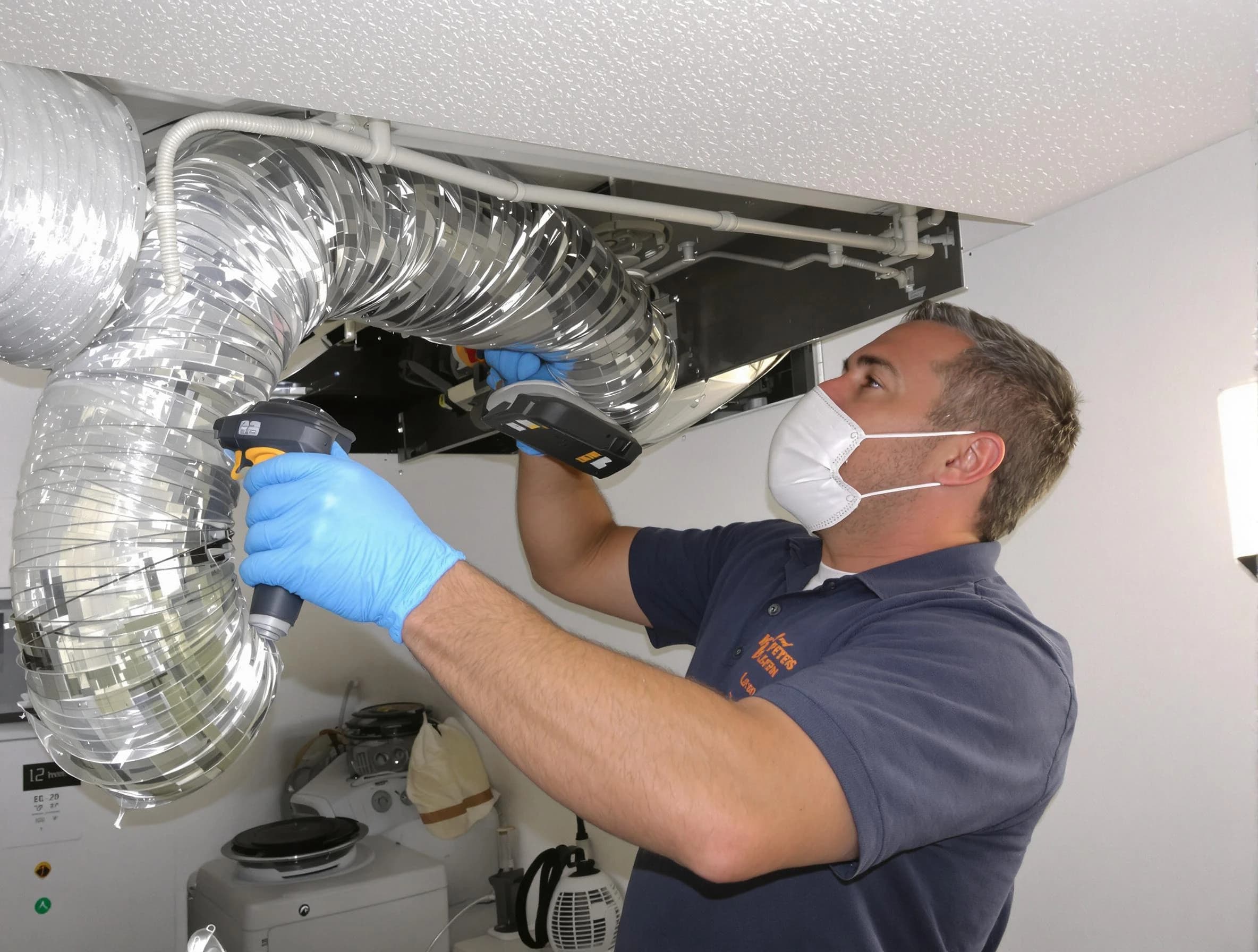Vineyard Dryer Vent Cleaning professional performing thorough residential dryer vent cleaning in Vineyard