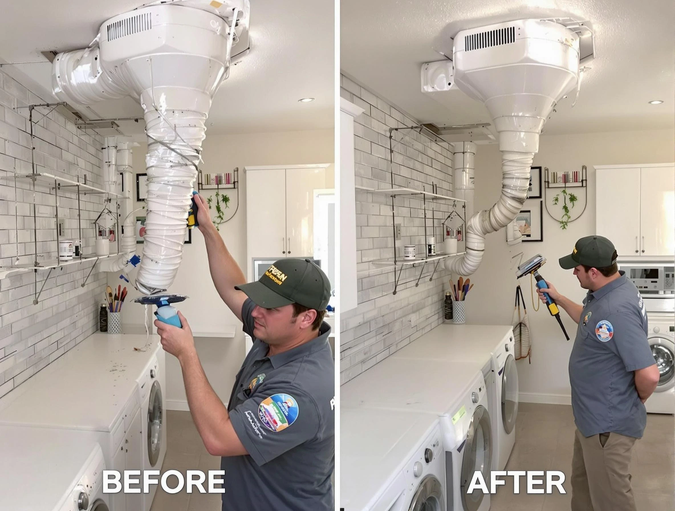 Professional dryer exhaust vent cleaning by Vineyard Dryer Vent Cleaning in Vineyard