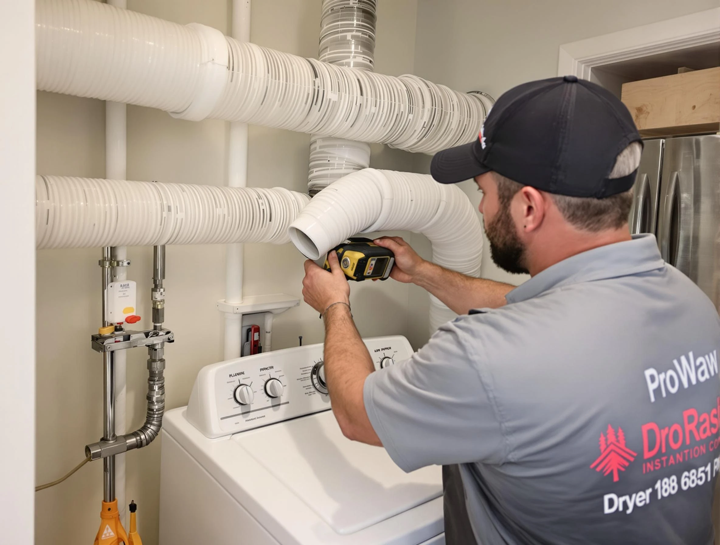 Professional dryer vent hose installation by Vineyard Dryer Vent Cleaning in Vineyard